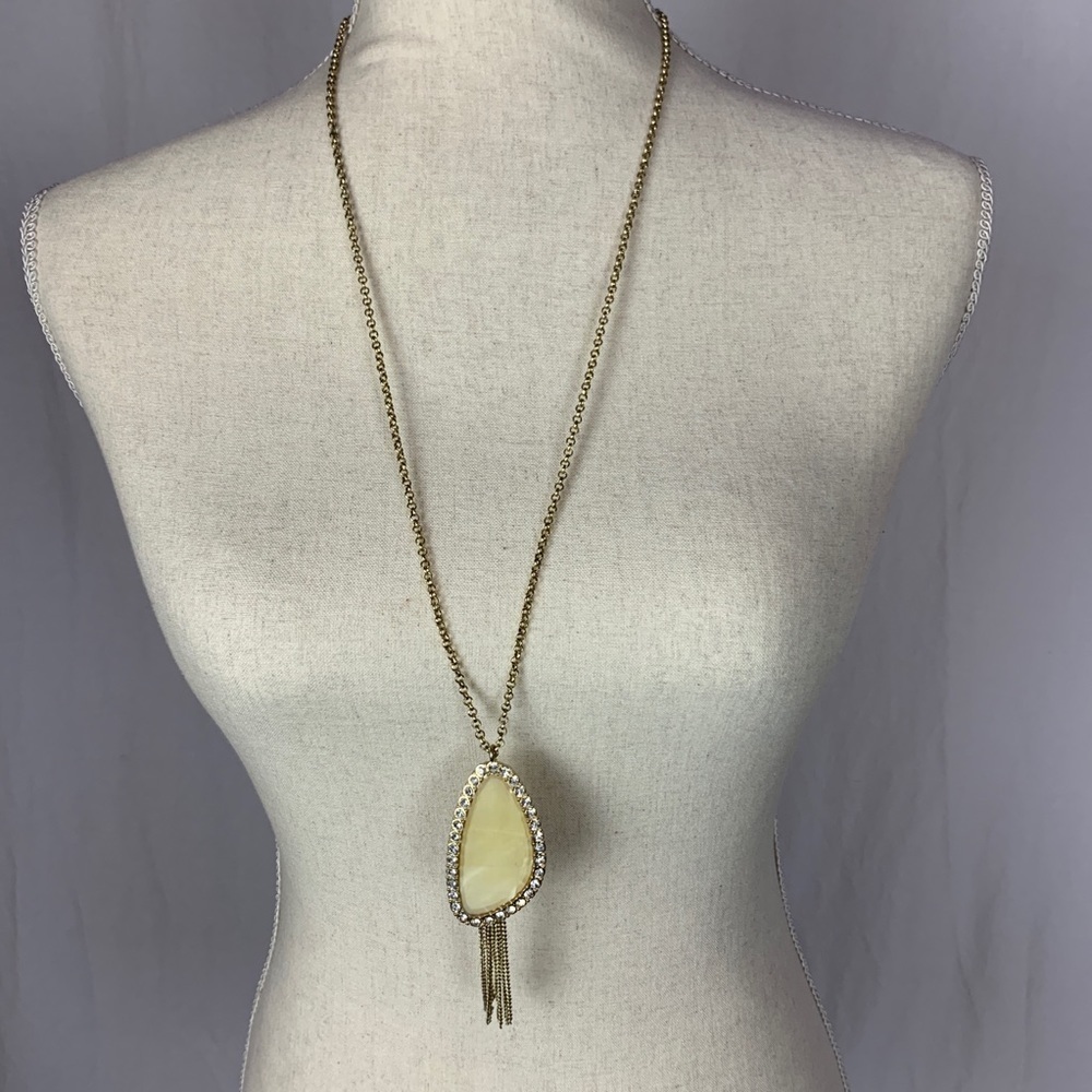 Long rock necklace